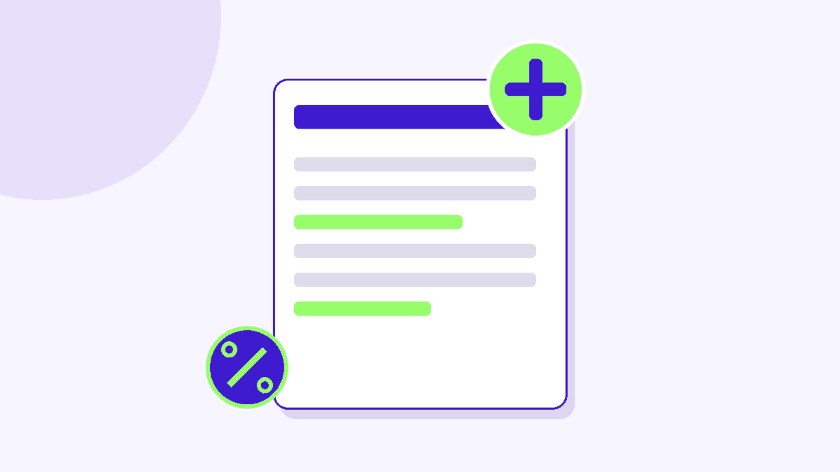 Illustration of a document with a medical cross badge, representing the self-employed health insurance deduction